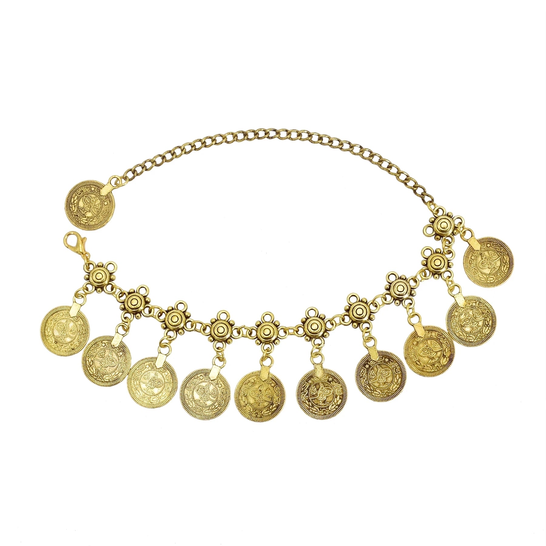 Vintage silver coin bracelet for women, featuring a boho beach, Turkish, ethnic, tribal, elegant design; vintage Tibetan bangles; Indian jewelry.