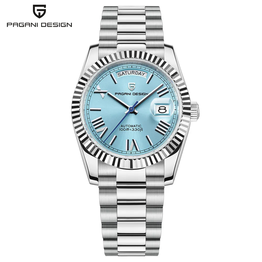 PAGANI DESIGN 2025 New Men's Watches Mechanical Top brand Luxury Automatic Watch For Men AR Sapphire glass Calendar Wrist watch