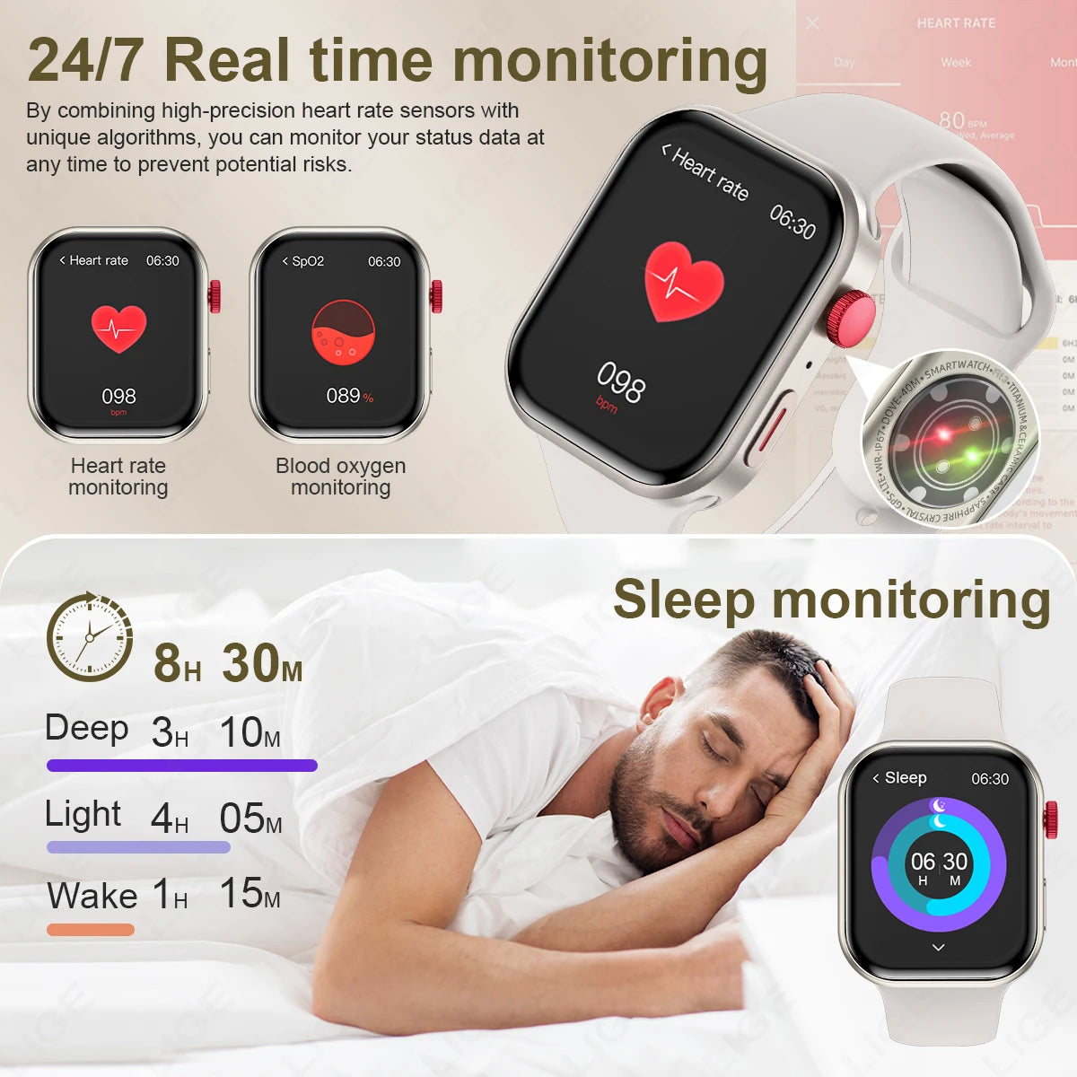 2025 New For HUAWEI FIT 3 2.01" HD Screen Smart Watch Women Men Watches Bluetooth Call Smartwatch Watch 9 Sports Fitness Tracker